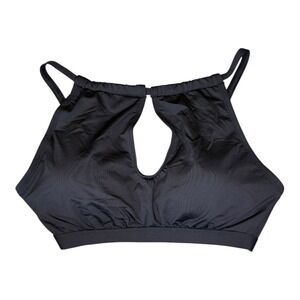 Gibson Latimer Keyhole Bra Top‎ Padded Adjustable Straps Black 34DD NWT